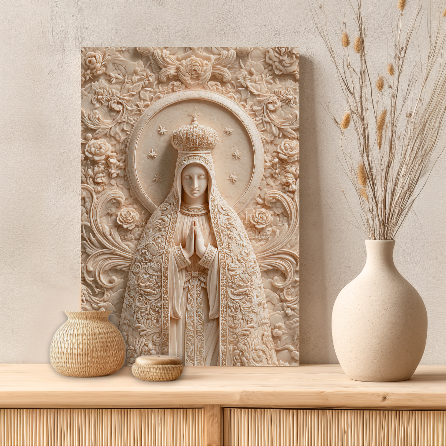 Placa MDF - Nossa Senhora Aparecida – Fé