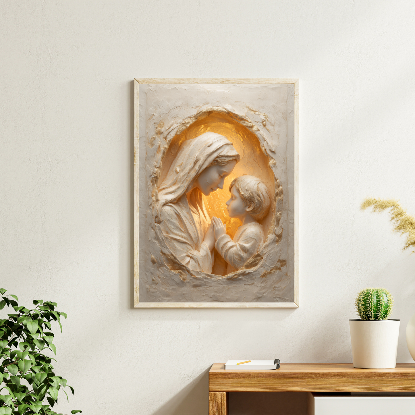 Quadro Nossa Senhora e Menino Jesus - Luz Materna
