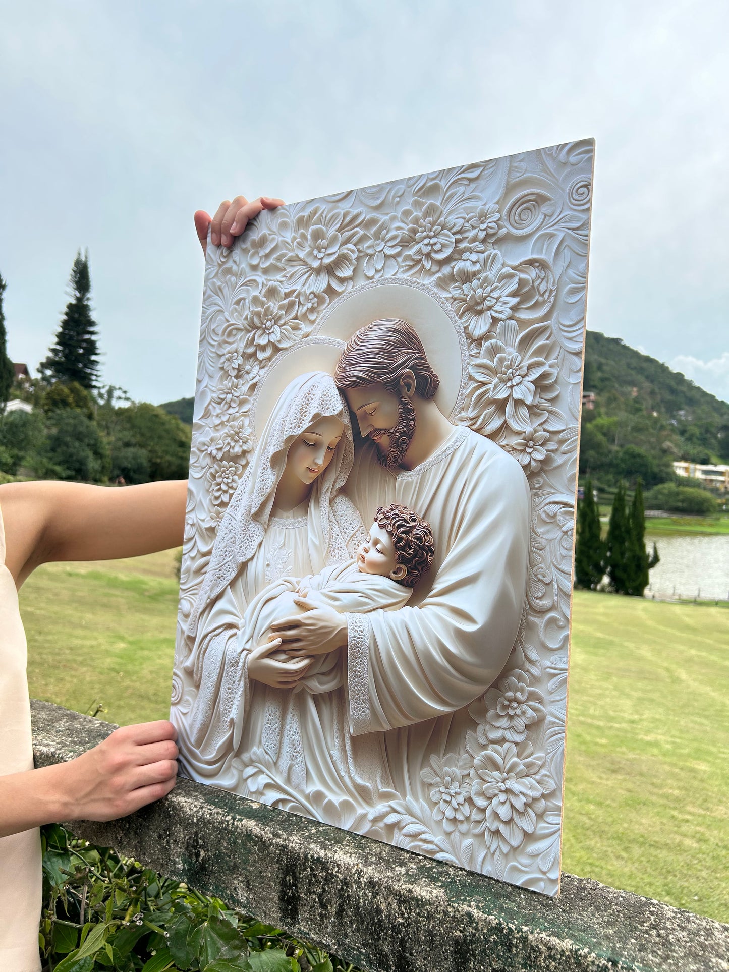 Placa MDF - Sagrada Família – Amor Divino