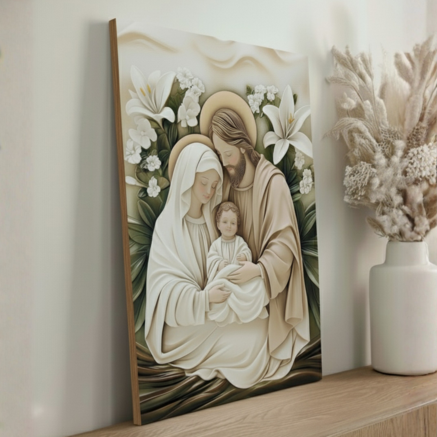 Placa MDF - Sagrada Família - Refúgio da Paz