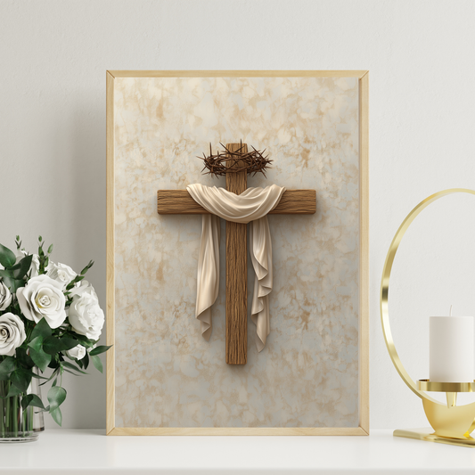 Quadro Cruz Sagrada - Foi por você