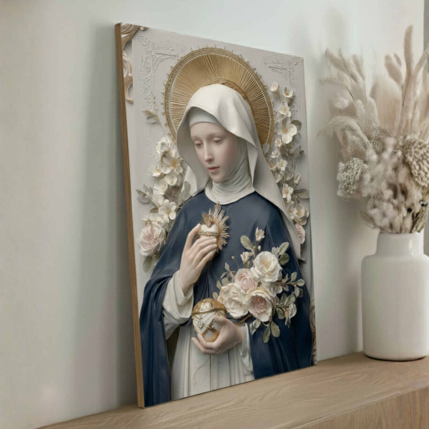 Placa MDF - Coração de Graça – Santa Catarina Labouré